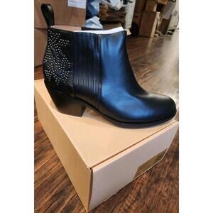 WYDR Faith Step-In Gore Bootie Boots, Comfort, Black Women's US 9W Wide, NEW!!